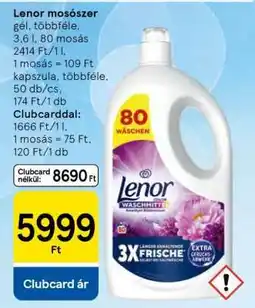 Tesco Lenor mosószer ajánlat