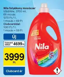 Tesco Nila folyékony mosószer ajánlat
