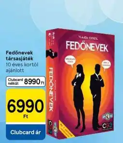 Tesco FEDŐNEVEK TÁRSASJÁTÉK ajánlat