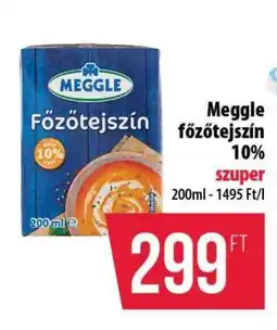 Coop Meggle főzőtejszín 10% ajánlat