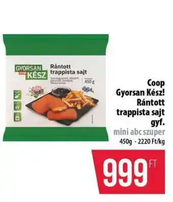 Coop Gyorsan kész rántott trappista sajt