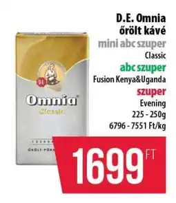 Coop D.E. Omnia őrölt kávé ajánlat