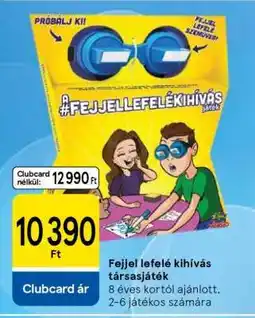 Tesco Fejjel lefelé kihívás társasjáték ajánlat
