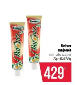 Coop UNIVER﻿﻿ Majonéz ajánlat