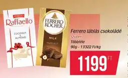 Coop FERRERO TÁBLÁS CSOKOLÁDÉ ajánlat