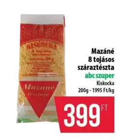 Coop Mazané 8 tojásos száraztészta ajánlat