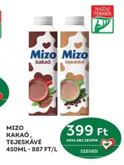 Coop Mizo Kakaó, Tejeskávé ajánlat