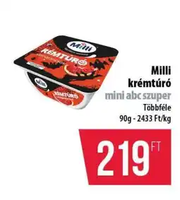 Coop Milli krémtúró mini abc szuper ajánlat