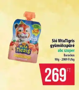 Coop Sió Vitatigris gyümölcspüré ajánlat