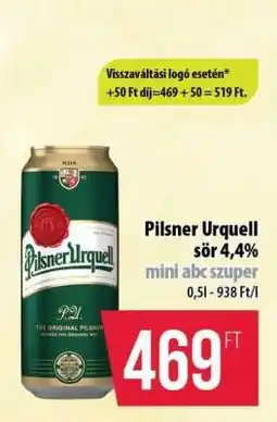 Coop Pilsner Urquell sör 4,4% ajánlat