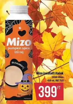 Coop Mizo pumpkin spice ízű tej ajánlat