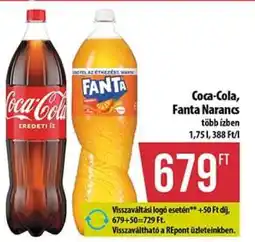 Coop Coca-Cola, Fanta Narancs ajánlat