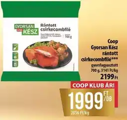 Coop Coop GYORSAN KÉSZ rántott csirkecombfilé ajánlat