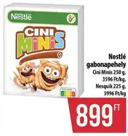 Coop Nestlé gabonapehely Cini Minis ajánlat