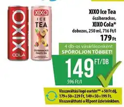 Coop Xixo Ice Tea őszibarackos, Xixo Cola ajánlat