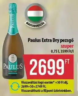 Coop Paulus Extra Dry Pezsgő ajánlat