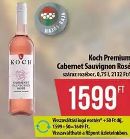 Coop KOCH PRÉMIUM CABERNET SAUVIGNON ROSÉ ajánlat