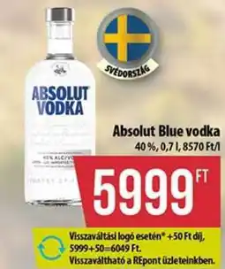 Coop Absolut Blue vodka ajánlat