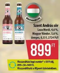 Coop Szent András sör ajánlat