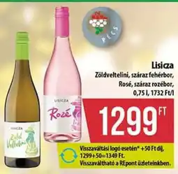 Coop Lisicza Zöldveltelini, száraz fehérbor, Rosé, száraz rozébor ajánlat