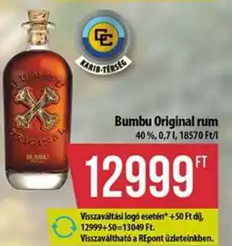 Coop Bumbu Original rum ajánlat