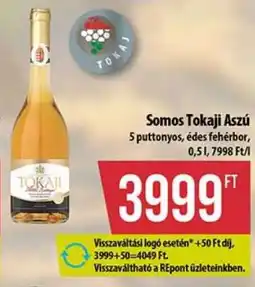 Coop Somos Tokaji aszú ajánlat