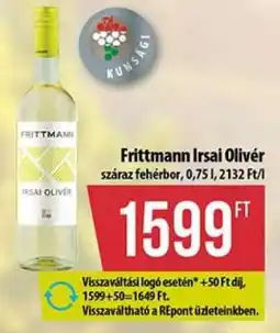 Coop Frittmann Irsai Olivér ajánlat