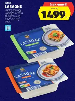 ALDI Cucina lasagne ajánlat