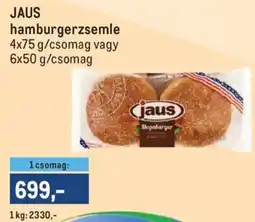 Metro Jaus hamburgerzsemle ajánlat