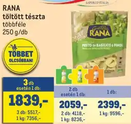 Metro Rana töltött tészta ajánlat