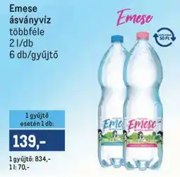 Metro Emese ásványvíz ajánlat