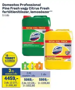 Metro Domestos Professional fertőtlenítőszer ajánlat
