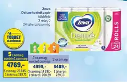 Metro Zewa deluxe toalettpapír ajánlat