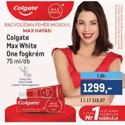 Metro Colgate Max White One fogkrém ajánlat