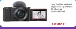 eMAG Sony zv-e10 cserélhető objektív es vlogkamera kit ajánlat