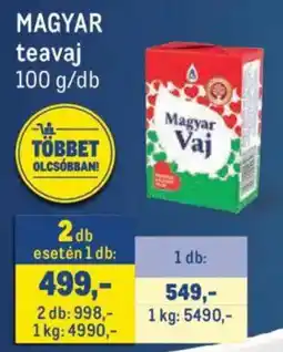 Metro Magyar vaj ajánlat