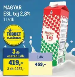 Metro Magyar tej ajánlat