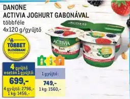 Metro Danone activia joghurt gabonával ajánlat