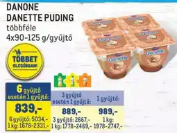 Metro Danone danette pudding ajánlat