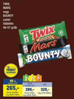 Metro Twix mars bounty ajánlat