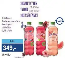 Metro Vöslauer Balance izesített ásványvíz ajánlat