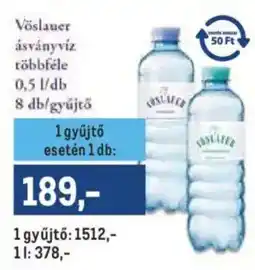 Metro Vöslauer ásványvíz ajánlat