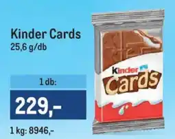 Metro Kinder cards ajánlat