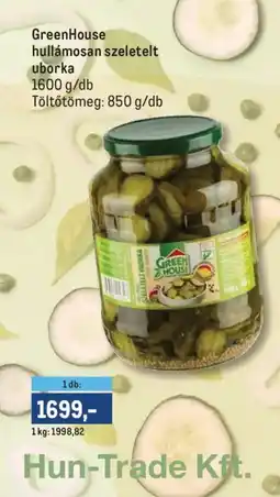 Metro GreenHouse hullámosan szeletelt uborka ajánlat