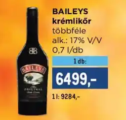 Metro baileys krémlikőr ajánlat