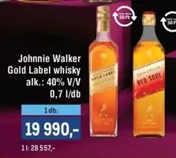 Metro Johnnie Walker Gold Label whisky ajánlat
