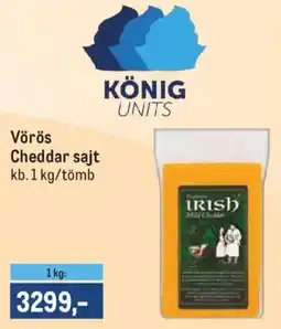 Metro König vörös cheddar sajt ajánlat