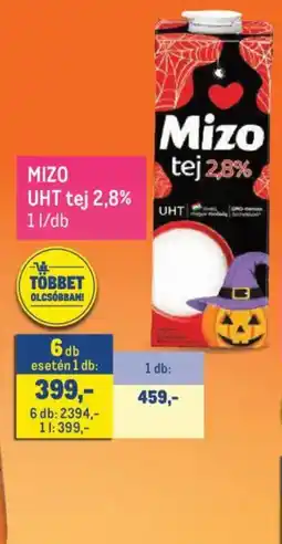 Metro Mizo UHT tej 2,8% ajánlat