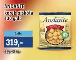 Metro Andante kerek piskóta ajánlat