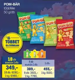 Metro Pom-bar ajánlat